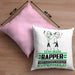 Rapper Geschenk Kissen mit Füllung 40x40 Ich Bin Rapper Aber Sag Doch Einfach Superheld Lustige Geschenkdiee für Rapper (Grau) Rosa Trendation
