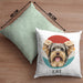 Yorkie Besitzer Kissen mit Füllung 40x40 Geschenk Lustiger Spruch Geschenkidee Yorkie Mama Papa (Grau) Grün Trendation