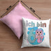 6. Geburtstag Mädchen Geschenk Meerjungfrau Geschenk Kissen mit Füllung 40x40 für Mädchen Nymphe Nixe Grafik (Grau) Rosa Trendation