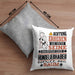 Hundeliebhaber Geschenk Kissen mit Füllung 40x40 Lustiger Spruch Erheben Sie Sich Der Hundeliebhaber Betritt den Raum (Grau) Grau Trendation