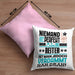 Reiter Geschenk Kissen mit Füllung 40x40 Lustige Geschenkidee für Reiter Geburtstag Niemand Ist Perfekt Aber Als Reiter Ist Man Nah Dran (Grau) Rosa Trendation