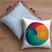 Kitesurfing Kissen mit Füllung 40x40 Geschenk für Kitesurfer Geschenkidee Retro Vintage Grafiken (Grau) Blau Trendation