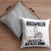 Bocciapieler Kissen mit Füllung 40x40 Geschenk für Bocciapieler Der Mann Der Alles Kann Geschenkidee zum Geburtstag (Grau) Grau Trendation