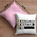 Doktortitel Bestanden Kissen mit Füllung 40x40 Geschenk (Grau) Rosa Trendation