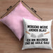 Maurer Kissen mit Füllung 40x40 Geschenk Mit Spruch Maurer Geschenkidee Lustig Männer (Grau) Rosa Trendation
