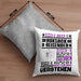 Rucksackreisender Geschenk Kaffee-Kissen mit Füllung 40x40 Geschenkidee für Rucksackreisender Ich Bin Rucksackreisender Ich Kann Es Dir Erklären Jedoch Nicht Für Dich Verstehen Spruch Lustig (Grau) Grau Trendation
