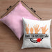 Schere Kreissäge Kissen mit Füllung 40x40 Geschenk Holzarbeiter Geschenkidee Schreiner (Grau) Rosa Trendation
