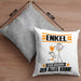 Enkel Kissen mit Füllung 40x40 Geschenk für Enkel Der Mann Der Alles Kann Geschenkidee zum Geburtstag (Grau) Grau Trendation