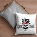 Lustige Kissen mit Füllung 40x40 Geschenk für Böse Alte Frau Rock Biker (Grau) Grau Trendation