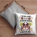 Australian Shepherd Besitzer Kissen mit Füllung 40x40 Geschenk Lustiger Spruch Geschenkidee I Work Hard So My Australian Shepherd Can Have A Better Life (Grau) Grau Trendation