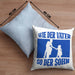 Lustige Motorrad-Kissen mit Füllung 40x40 für Vater und Sohn Geschenk zum Vatertag Wie Der Vater So Der Sohn (Grau) Blau Trendation