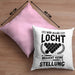 Billard Pool Kissen mit Füllung 40x40 Geschenk Wer Alles Locht Braucht Keine Stellung Männer Spruch (Grau) Rosa Trendation