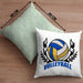 Volleyball-Kissen mit Füllung 40x40 Geschenk für Volleyball-Spieler Geschenkidee (Grau) Grün Trendation