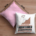Abenteurer Geschenk Kissen mit Füllung 40x40 Ich Bin Abenteurer Aber Sag Doch Einfach Superheld Lustige Geschenkdiee für Abenteurer (Grau) Rosa Trendation
