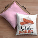 Schoko Dealer Kissen mit Füllung 40x40 Geschenk für Schokoladenverkäufer Geburtstag Spruch Geschenkidee (Grau) Rosa Trendation