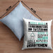 Tierheimunterstützer Geschenk Kaffee-Kissen mit Füllung 40x40 Geschenkidee für Tierheimunterstützer Ich Bin Tierheimunterstützer Ich Kann Es Dir Erklären Jedoch Nicht Für Dich Verstehen Spruch Lustig (Grau) Blau Trendation