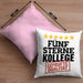Bester Kollege Kissen mit Füllung 40x40 Geschenk für Besten Arbeitskollegen Lustiger Spruch 5 Sterne Kollege Geprüfte Qualität (Grau) Rosa Trendation