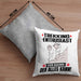 Trekking-Enthusiast Kissen mit Füllung 40x40 Geschenk für Trekking-Enthusiast Der Mann Der Alles Kann Geschenkidee zum Geburtstag (Grau) Grau Trendation