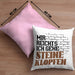 Steinmetz Kissen mit Füllung 40x40 Geschenk Spruch Geschenkidee Mir Reichts Ich Gehe Steine Klopfen (Grau) Rosa Trendation