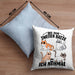 Katzen-Liebhaberin Kissen mit Füllung 40x40 Geschenk Katzenmama Bis Zur 2. Katze War Ich Normal (Grau) Blau Trendation