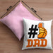 Basketball-Trainer Basketballer Nummer 1 Dad Vater Kissen mit Füllung 40x40 Geschenk Basketball Papa Geschenkidee Bester Papa Der Welt Vatertag Lustige Geschenkidee (Grau) Rosa Trendation
