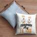 Moin Kissen mit Füllung 40x40 Geschenk Norddeutschland Sylt Norderney Möwen Fischbrötchen Geschenkidee Norddeutschland (Grau) Blau Trendation