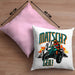 Lustige Kissen mit Füllung 40x40 für Quad-Fans Spruch Matsch? Geil! Quad Fahrer Geschenkidee (Grau) Rosa Trendation