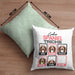 Cocker Spaniel Besitzer Kissen mit Füllung 40x40 Geschenk Lustiger Spruch Geschenkidee Cocker Spaniel Tricks Bleib (Grau) Grün Trendation