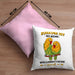 Lustige Kissen mit Füllung 40x40 für Wellensittich-Besitzer Zuhause Ist Wo Meine Wellensittiche Sind (Grau) Rosa Trendation