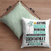Leichtathlet Geschenk Kissen mit Füllung 40x40 Lustiger Spruch Erheben Sie Sich Der Leichtathlet Betritt den Raum (Grau) Grün Trendation
