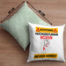 Boxer Kissen mit Füllung 40x40 Geschenk Lustiger Spruch Geschenkidee für Boxer Achtung Hochleistungs Boxer Bei Der Arbeit (Grau) Grün Trendation