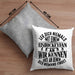 Eishockeyfan Kissen mit Füllung 40x40 Geschenk Leg Dich Niemals Mit Einem Eishockeydfan An Eishockey-Liebhaber Spieler Geschenkidee (Grau) Grau Trendation
