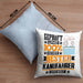 Kanufahrer Geschenk Lustiger Spruch für Kanufahrer Geschenkidee Bester Kanufahrer Der WeltKissen mit Füllung 40x40 (Grau) Blau Trendation