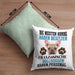 Französische Bulldogge Besitzer Kissen mit Füllung 40x40 Geschenk Lustiger Spruch Geschenkidee Besitzerin Französische Bulldogge Haben Personal (Grau) Grün Trendation
