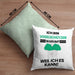 Vogelschützer Geschenk Kissen mit Füllung 40x40 Lustiger Spruch Ich Bin Vogelschützer Warum Weil Ich Es Kann Geschenkidee Bester Vogelschützer Geburtstag (Grau) Grün Trendation
