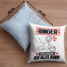 Ringer Kissen mit Füllung 40x40 Geschenk für Ringer Der Mann Der Alles Kann Geschenkidee zum Geburtstag (Grau) Blau Trendation