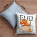 Dinosaurier Kissen mit Füllung 40x40 Geschenk Tea Rex Kissen mit Füllung 40x40 Geschenk Dino T-Rex Geschenk Für Jungs (Grau) Blau Trendation