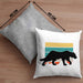 Gepard Kissen mit Füllung 40x40 Geschenk Retro (Grau) Grau Trendation