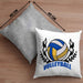 Volleyball-Kissen mit Füllung 40x40 Geschenk für Volleyball-Spieler Geschenkidee (Grau) Grau Trendation