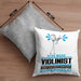 Violinist Geschenk Kissen mit Füllung 40x40 Ich Bin Violinist Aber Sag Doch Einfach Superheld Lustige Geschenkdiee für Violinist (Grau) Grau Trendation