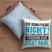 Lustige Kissen mit Füllung 40x40 mit Spruch "Ich diskutiere nicht, ich erkläre nur warum ich recht habe" (Grau) Blau Trendation