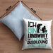 Landwirt Ausbildung Kissen mit Füllung 40x40 Geschenk Ich Bin Landwirt In Der Ausbildung Ich Darf Das Geschenkidee Spruch (Grau) Blau Trendation