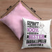 Baseballspieler Geschenk Lustiger Spruch für Baseballspieler Geschenkidee Bester Baseballspieler Der WeltKissen mit Füllung 40x40 (Grau) Rosa Trendation
