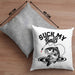 Fischer Karpfen Angler Geschenk Kissen mit Füllung 40x40 Fischer Fisch Suck My Balls Anglergeschenke (Grau) Grau Trendation