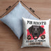 Labrador Besitzer Kissen mit Füllung 40x40 Geschenk Lustiger Spruch Geschenkidee Mir Reichts Ich Geh Zu Meinem Labrador (Grau) Blau Trendation