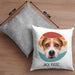 Jack Russel Besitzer Kissen mit Füllung 40x40 Geschenk Lustiger Spruch Geschenkidee Jack Russel Mama Papa (Grau) Grau Trendation