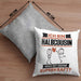 Halbcousin Kissen mit Füllung 40x40 Geschenk für Halbcousin Geburtstag Lustiger Spruch Was Ist Deine Superkraft (Grau) Grau Trendation