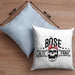 Lustige Kissen mit Füllung 40x40 Geschenk für Böse Alte Frau Rock Biker (Grau) Blau Trendation
