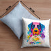Labrador Besitzer Farbe Love Kissen mit Füllung 40x40 Geschenk Lustiger Spruch Geschenkidee Labrador Besitzerin (Grau) Blau Trendation