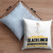 Slackliner Geschenk Kissen mit Füllung 40x40 Ich Bin Slackliner Aber Sag Doch Einfach Superheld Lustige Geschenkdiee für Slackliner (Grau) Blau Trendation